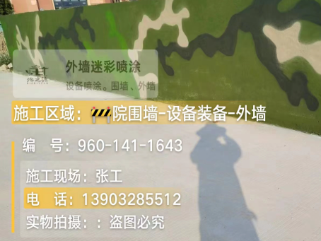 铜梁 迷彩漆喷涂价格（按平方米计费）